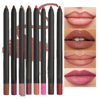 12 Color Matte Brown Lip Liner Waterproof Long Lasting Moisturizing Sexy Lip Pencil Women Natural Lipstick Makeup Lip Cosmetics Good Vibrations