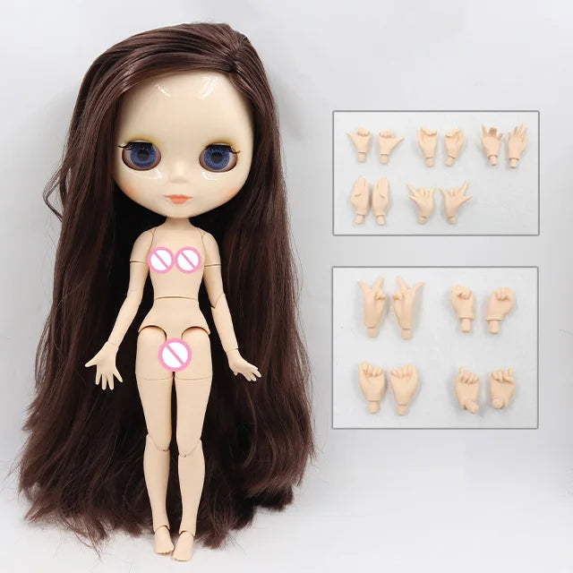 ICY DBS blyth doll 1/6 bjd toy joint body white skin shiny & matte face 30cm on sale special price toy gift anime doll Good Vibrations
