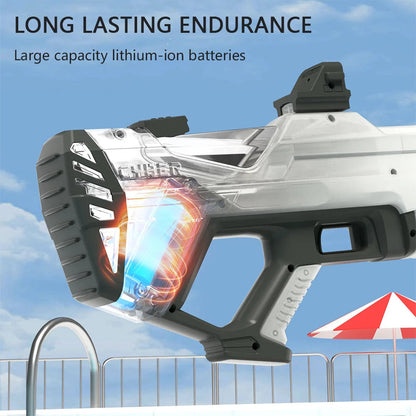 Automatic Electric Water Gun Auto Suction Water Guns for Adult Kids Battery Powered Squirt Blaster Summer Pool Beach Outdoor Toy Good Vibrations