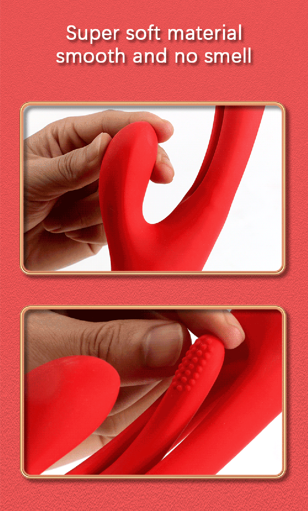 Women Clitoris Stimulator Powerful Rabbit Dildo Vibrator 