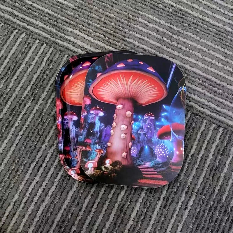 1Pc Rolling Tray Tobacco Cigarette Paper Accessories Trays Magnetic Lid Smoking Grinder Storage Metal Plate 18x14CM Good Vibrations Adult Super Store