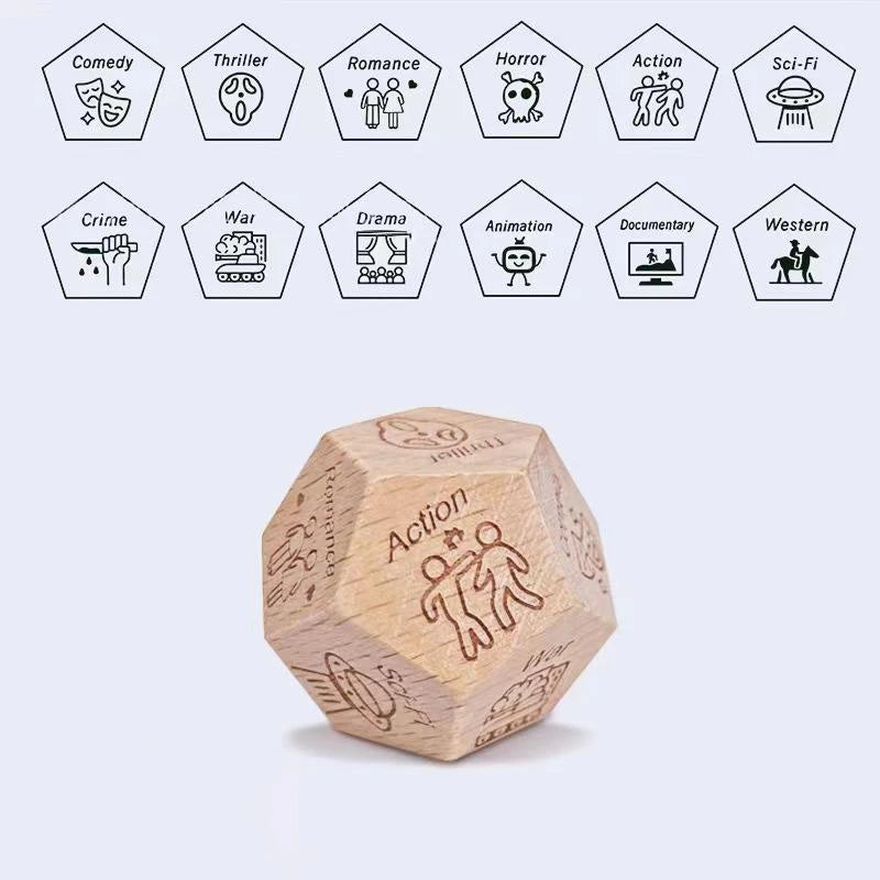 Dice for Her Him Couples Gift Ideas Food Decision Dice Games Christmas Birthday Valentines Day Gifts for Wife Husband Good Vibrations