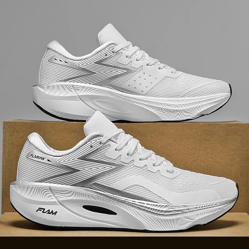 Running Shoes Carbon Board Speciality Marathon Men Sports Breathable Lightweight Women's Comfortable Athletic Nonskid Sneakers Good Vibrations