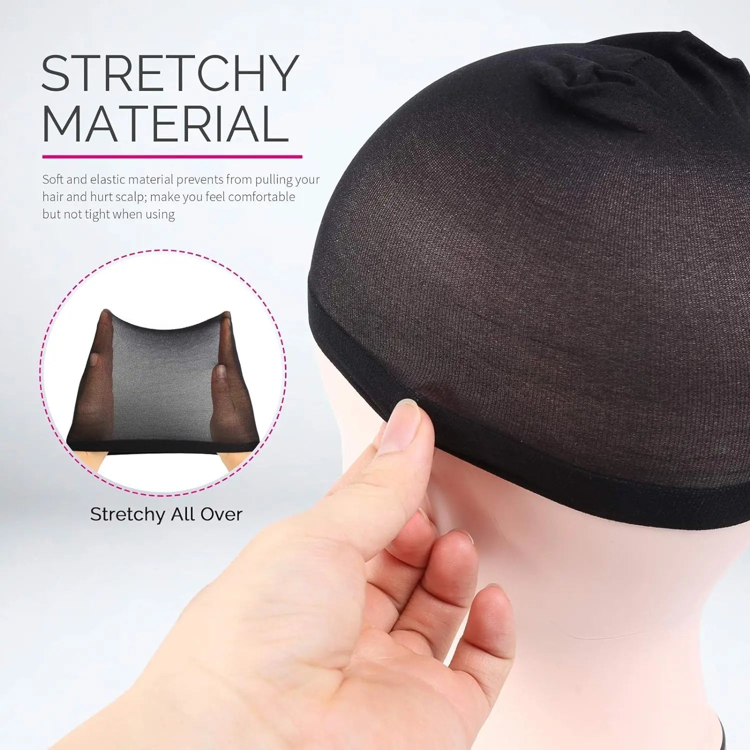 Wig Cap 4PCS Nylon Wig Caps Black Nude Wig Caps for Women Stocking Wig Caps for Halloween Cosplay for Women Men Kids Daily Use Good Vibrations