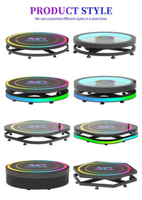 High Quality Rotating Photo Booth Video Camera Portable 360 Degree Photo Booth for Wedding Party Good Vibrations