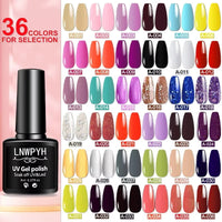 Nail Gel Polish 36 Color Gel Nail Polish Semi Permanent Gel Vernis Base Top Coat Nail Art Manicure Soak Off LED UV Gel Varnishes Good Vibrations