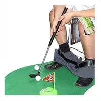 Toilet Golf Game Set - Mini Indoor Putting Toy for Family Party Fun, Kids Funny Games, Birthday Gifts, Golf Sports Entertainment Good Vibrations