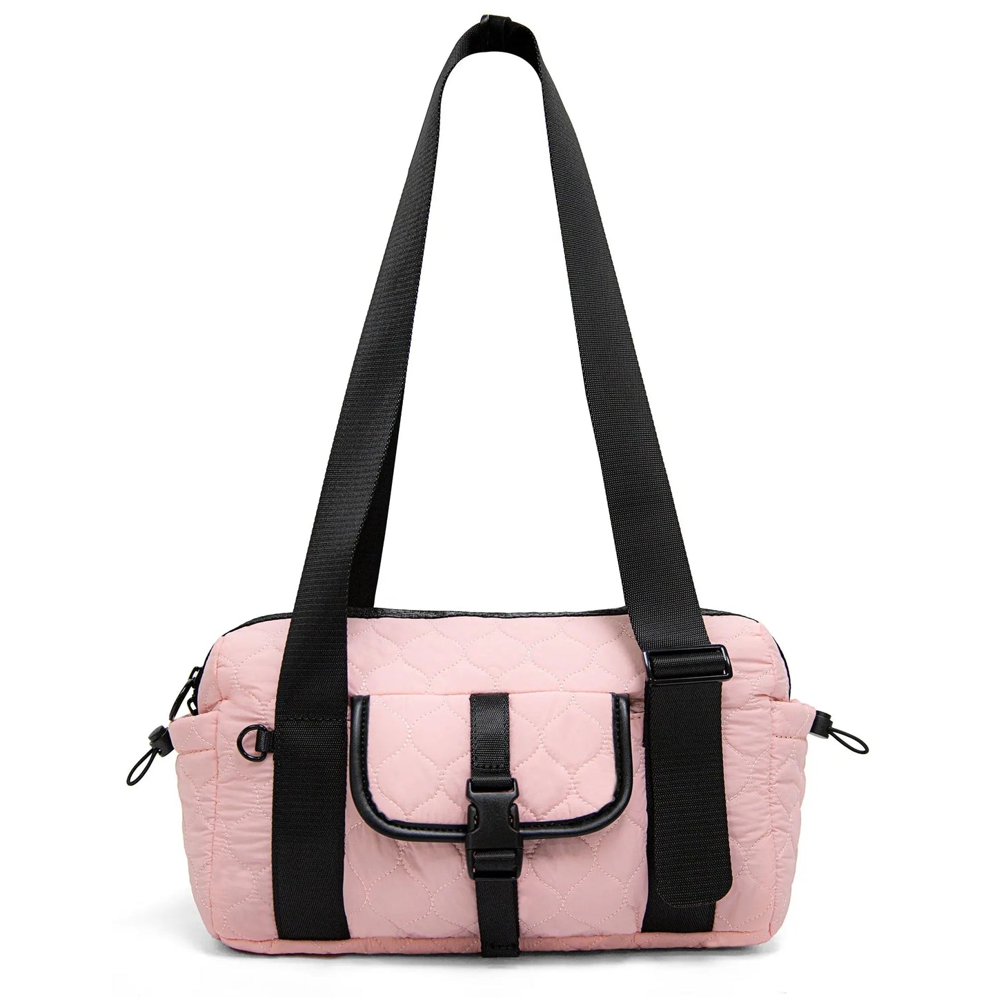 Small Travel Duffle bag Women men,Gym bags with zipper Compartment for Phone Workout Shopping Hospital Handbag Lightweight bag Good Vibrations