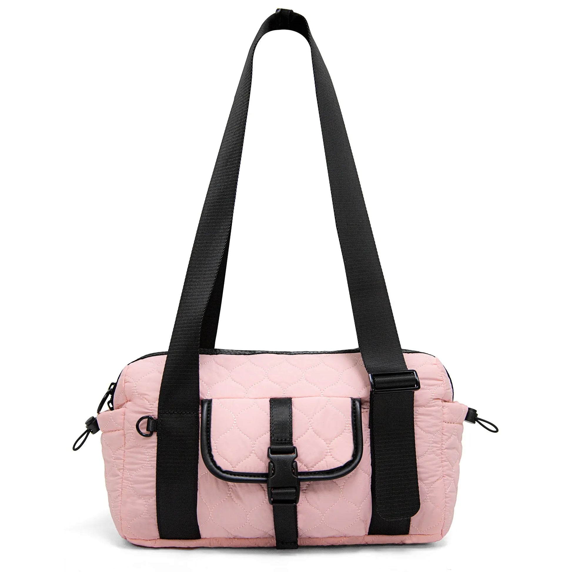 Small Travel Duffle bag Women men,Gym bags with zipper Compartment for Phone Workout Shopping Hospital Handbag Lightweight bag Good Vibrations