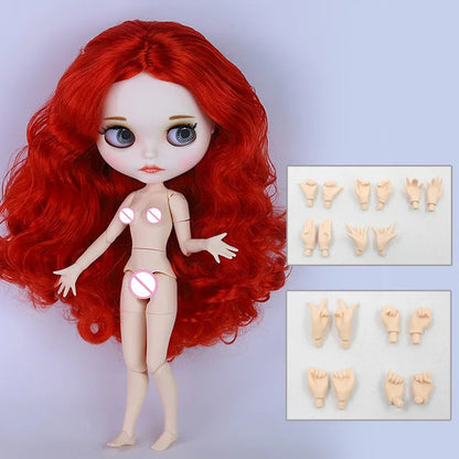 ICY DBS blyth doll 1/6 bjd toy joint body white skin shiny & matte face 30cm on sale special price toy gift anime doll Good Vibrations