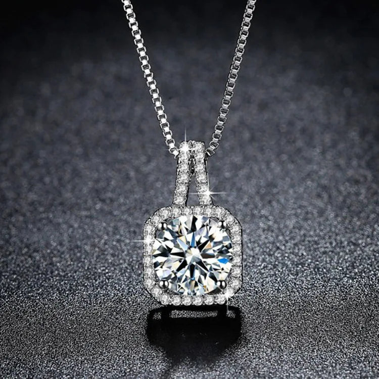 925 Sterling Silver AAA Zircon Necklace Chain High Quality Fashion Jewelry For Women Men Wedding Birthday Party Gift Good Vibrations