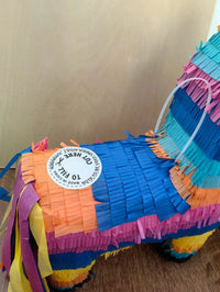 1Set/BOX  With Stick and Blindfold Donkey Pinata Fiesta Donkey Pinata Bundle Mexican Pinata Rainbow Donkey Pinata for Birthday, Good Vibrations