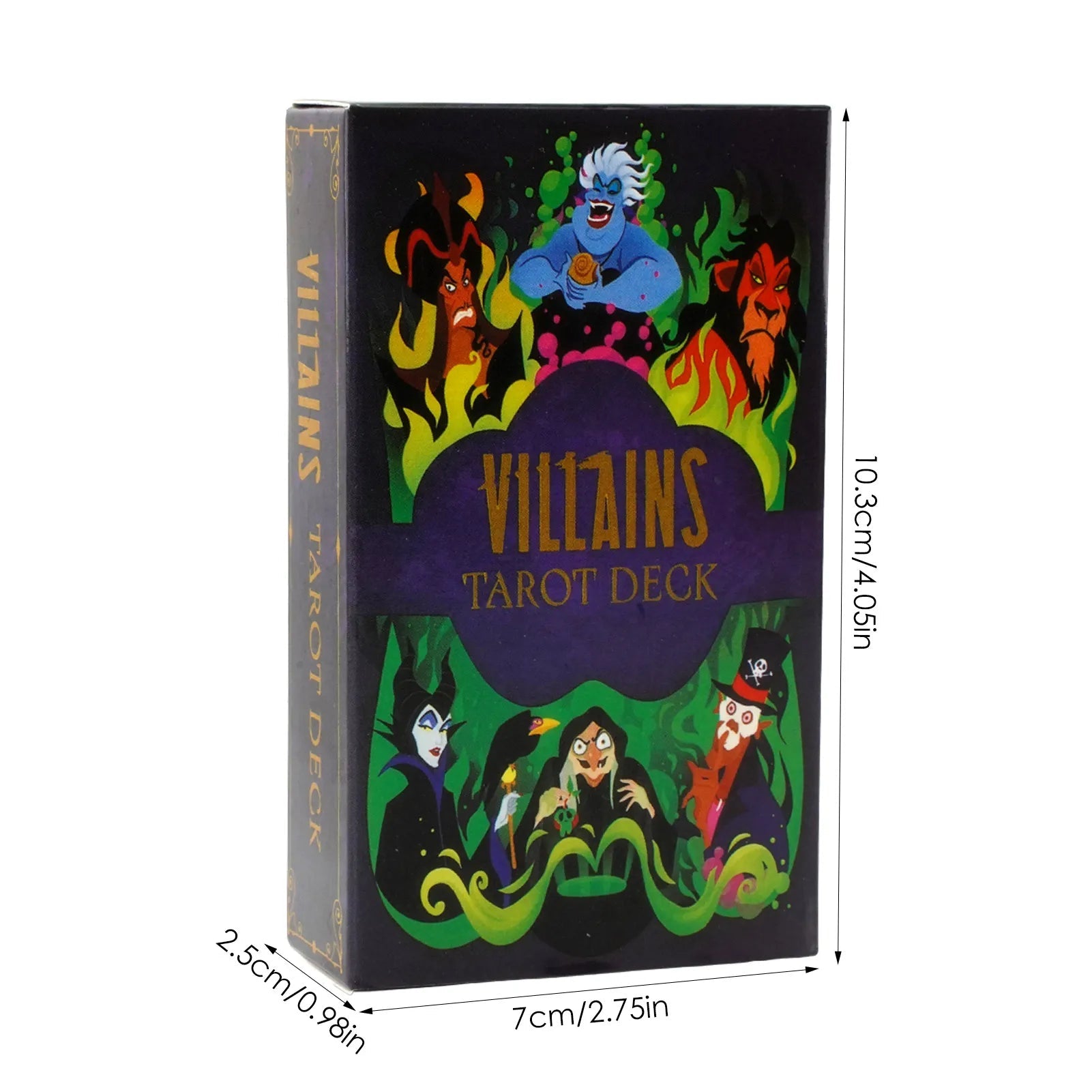 Tarot Oracle Card Mysterious Divination Comics Tarot Card Girl Card Game Board Game English Playing Cards Villains Tarot Deck Good Vibrations