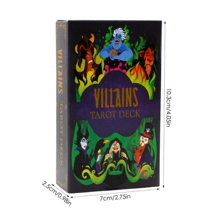 Tarot Oracle Card Mysterious Divination Comics Tarot Card Girl Card Game Board Game English Playing Cards Villains Tarot Deck Good Vibrations