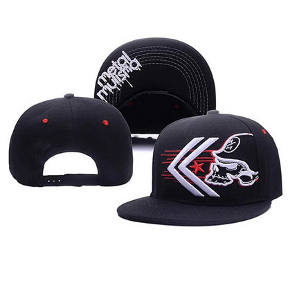 Unisex Helmeted Man Embroidery Hip-hop Hats Spring and Autumn Outdoor Adjustable Casual Baseball Caps Sunscreen Hat Good Vibrations