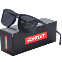 SUPKLEY Sports Sunglasses for Men Polarized Comfortable Wear Square Sun Glasses Male Light Weight Eyewear Accessory with Origina Good Vibrations