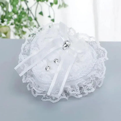 Ring Case Lightweight Ring Pillow Hand Holding Create Atmosphere Lace Ring Pillow Box Good Vibrations