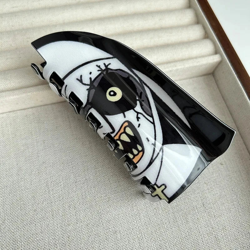 Halloween Hair Accessories Ghost Hair Clip for Women Girls Red Horns Hairpin Skull Claw Y2K Gothic Hair Jewelry 2023 New HangZhi Good Vibrations