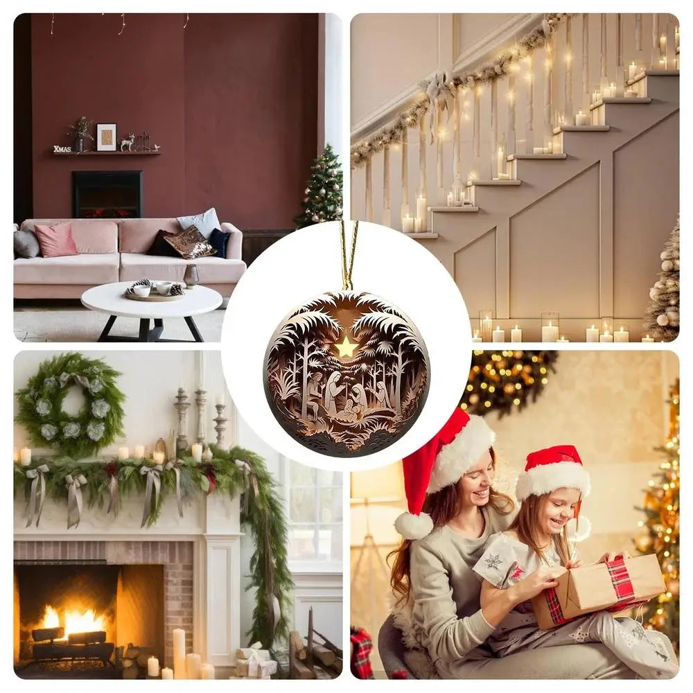 Christmas Tree Pendant Jesus Christ Hanging Ornaments Christmas Tree Ornament Christian Gifts Exquisite Xmas Ornaments Good Vibrations