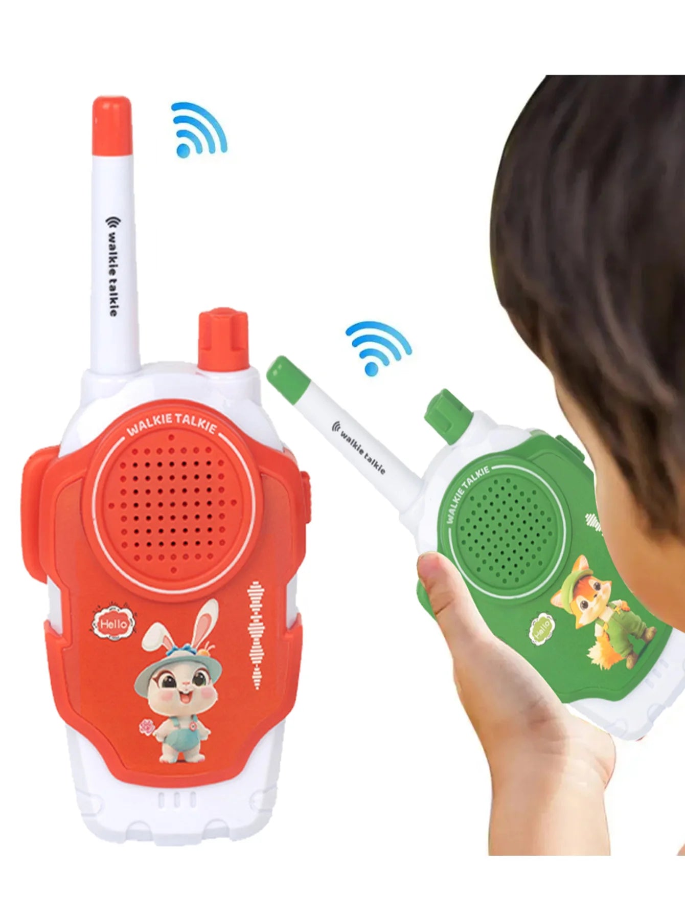 Toys for 3-12 Year Old Boys Girls, Walkie Talkies for Kids，2 Way Radio Toy  for Outside, Camping, Hiking Good Vibrations