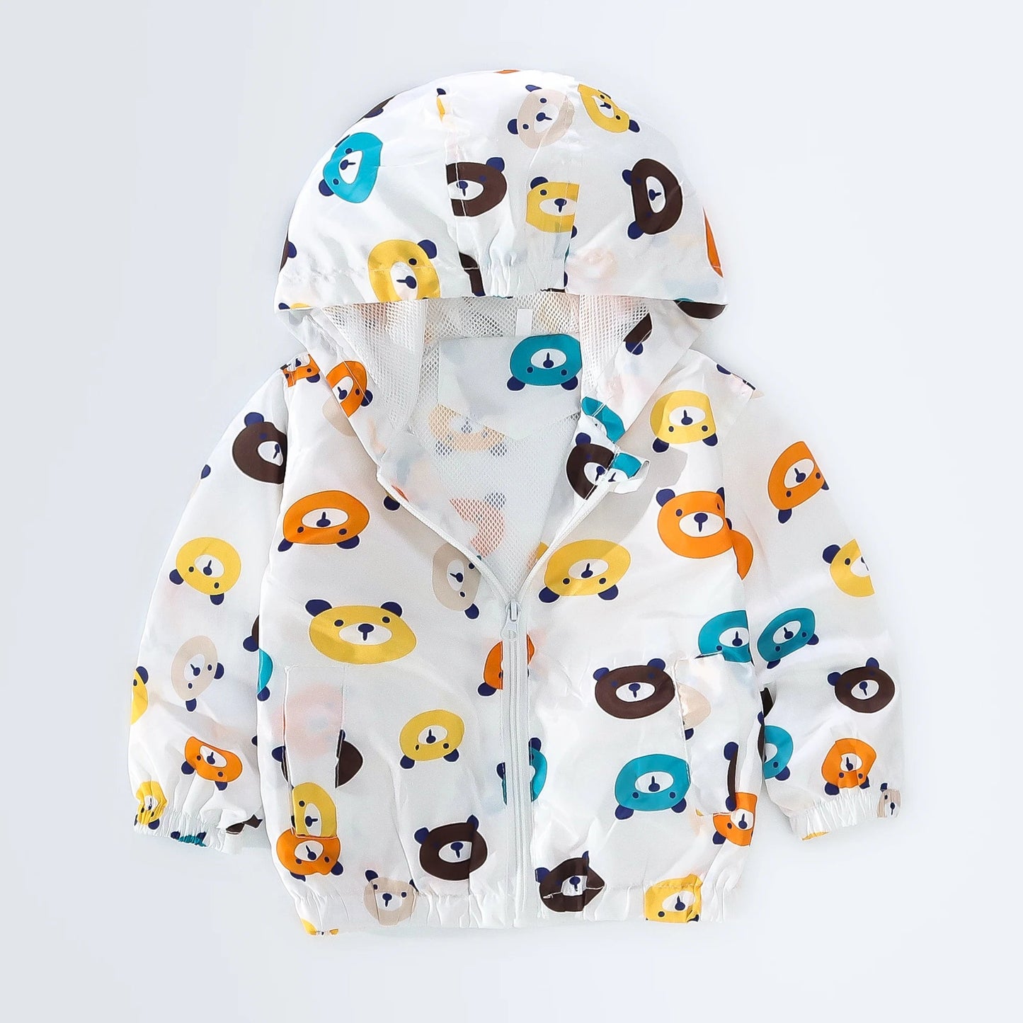 Spring and Autumn New Cartoon Animal Hooded Baby Coat Boys and Girls Long Sleeve Jacket Fashion Children's Clothing Good Vibrations