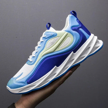 New Trendy Men's Sports Shoes Cushion Running Sneakers Outdoor Leisure Walking Jogging Trainers Soft Sole Breathable Footwear Good Vibrations