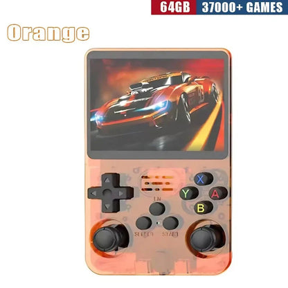 R36S Retro Handheld Game Console - 3.5 Inch IPS Screen, 64GB/128GB/256GB, Portable Gaming Device with Built-in Games Good Vibrations