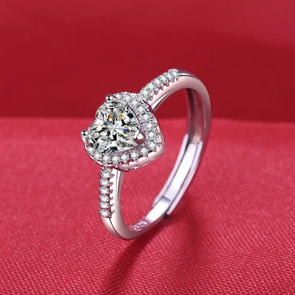 925 Sterling Silver Ring Hot AAA Zircon adjustable Size Engagement Rings For Women Wedding Ring Party Fashion Nice Jewelry Gift Good Vibrations