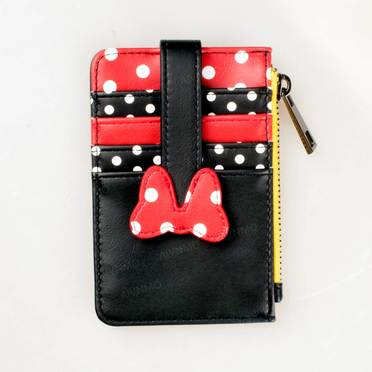 Cute Bow Dot High-Quality Zipper Wallet, Fashionable Personalized Card Holder, Stylish Coin Purse, Trendy Accessory for Daily Good Vibrations