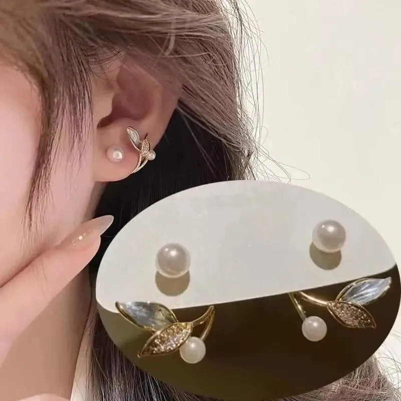 925 Silver Needle Korean Fashion Zircon Geometric Earrings For Women Jewelry 2026 Trending Luxury Crystal Cross Stud Earrings Good Vibrations