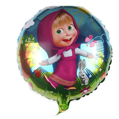 Girl and the Bear Birthday Decorations Disposable Tableware Tablecloth Cup Plate Napkin Balloons Baby Shower kids Party Favors Good Vibrations