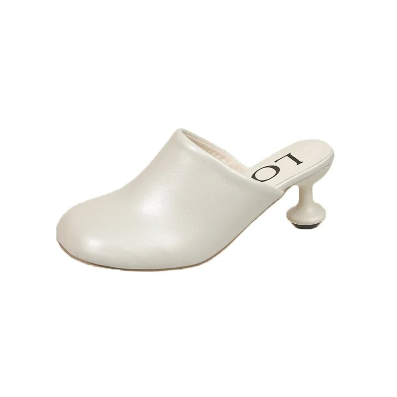 Elegant High Heels Slippers Designer Women's Sandals Fashion Mules Shoes 2025 Pumps Dress Flip Flops Party Sandalias De Mujer Good Vibrations