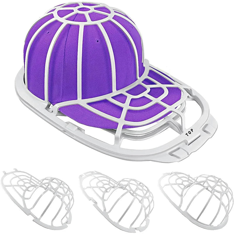Hat Washer for Washing Machine, Hat Cleaner for Baseball Caps with Frame Cage Fit for Adult Cap Protector Racks Dishwasher Safe Good Vibrations