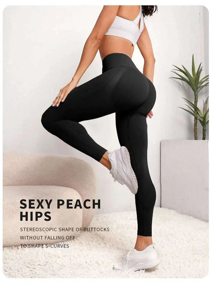 New High Waist Yoga Pants for Women - Tummy Control Leggings, Stretchy Soft Workout Running Pants, Comfortable Gym Sports Pants" Good Vibrations