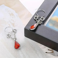 4 Pairs Non Piercing Fake Nipple Rings, Water Drop Heart Shaped Dangle Nipple Clips Good Vibrations Adult Super Store