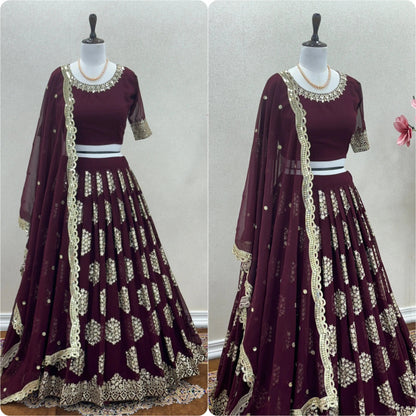 Designer Wedding Dresses Embroidered Lehenga-Choli Good Vibrations