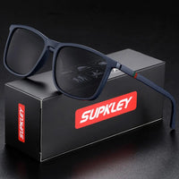 SUPKLEY Sports Sunglasses for Men Polarized Comfortable Wear Square Sun Glasses Male Light Weight Eyewear Accessory with Origina Good Vibrations