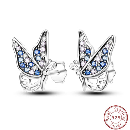 Women's Earrings 925 Sterling Silver Ocean Cute Pet Insect Plant Multi Style Earrings Fit Anniversary Delicate Jewelry Gifts Good Vibrations