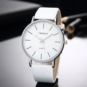 Women's Watches Simple Style Watch Fashion Metal Round Dial Analog Quartz Watch for Men Women Minimalist Watch Quartz Clock Good Vibrations
