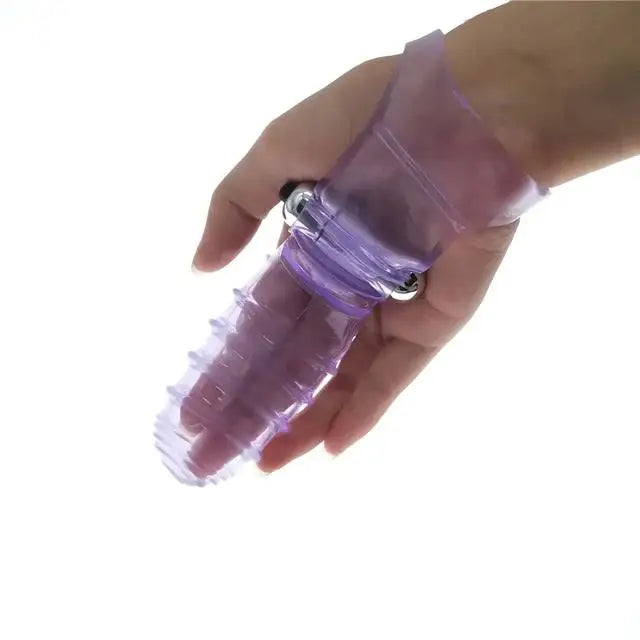 Triple Finger Sleeve Vibrator Delay Extender HandJob Clit Stimulate Squirt Brush Woman Orgasm Massager Condom Stick Good Vibrations