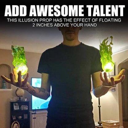 Halloween Party Decor Props Handheld Luminous Flame Lamp Creative Ghost Fire Prop Anime Cosplay Accessories Halloween Decoration Good Vibrations