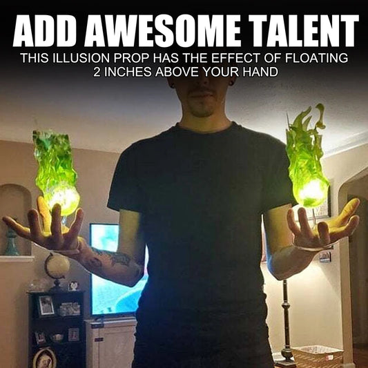 Halloween Party Decor Props Handheld Luminous Flame Lamp Creative Ghost Fire Prop Anime Cosplay Accessories Halloween Decoration Good Vibrations