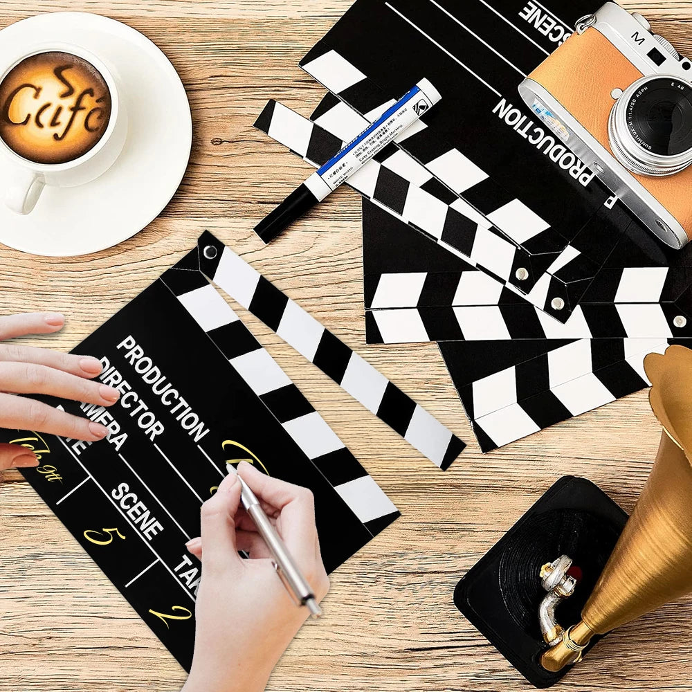 Party Holiday Party Movie Clapboard Movie Card Clapperboard Movie Party Props Game Party Good Vibrations
