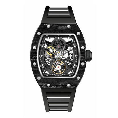 Fashion Sports Waterproof Automatic Watch OEM Barrel Case Mechanical Wristwatch Wholesale Latest Design Good Vibrations