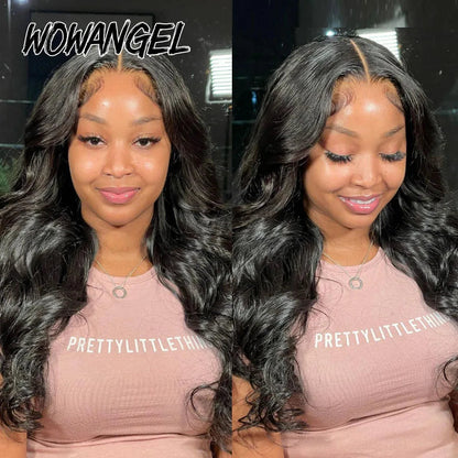 Wow Angel 7x7 HD Lace Closure Wigs 34inch Body Wave Wigs Remy Hair 6x6 HD Lace Closure Human Hair Wigs Pre Plucked Glueless Wigs Good Vibrations