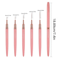 Nail art pen professional nail polish fine line pen with cover metal nail brush DIY painting hook pen pull line nail art tools Good Vibrations