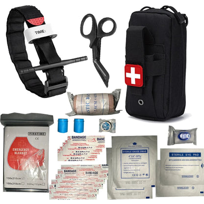 IFAK Trauma Survival Kit First Aid Medical Pouch Emergency Survival Gear Equipment with Molle Car Travel Hiking Tourniquetrats Good Vibrations