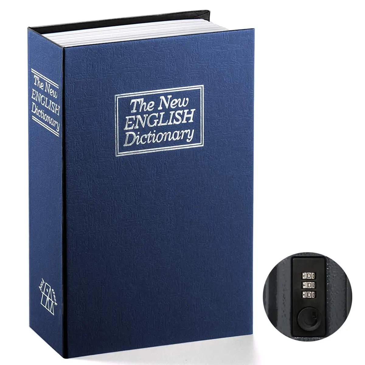Book Safe with Combination Lock Dictionary Diversion Metal Lock Box for Home Office Code Lock for Money Dictionary Safe Box Good Vibrations Adult Super Store