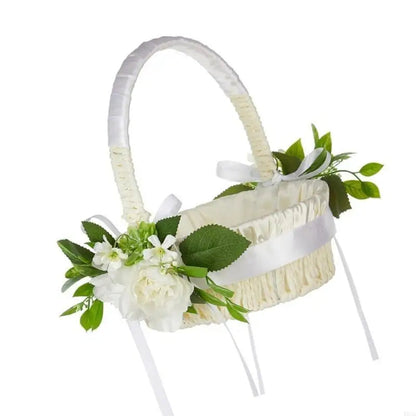 W0YA Beautifully Flower Decoration Basket Exquisites European Styles Garden Basket Good Vibrations