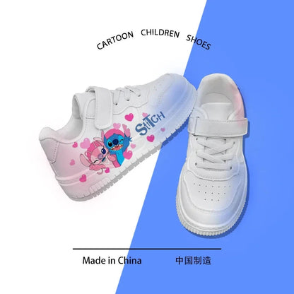 children's stitch sneakers girls boys shoes Casual basketball Kid Running Fashion Sports 7 and 18 year old girls Shoes Gift Good Vibrations
